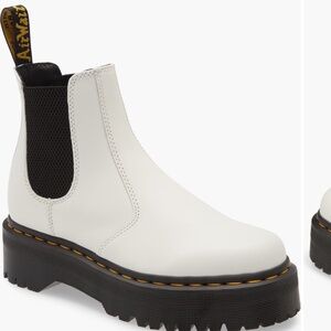 2976 Quad Platform Chelsea Boot - White - Size 6